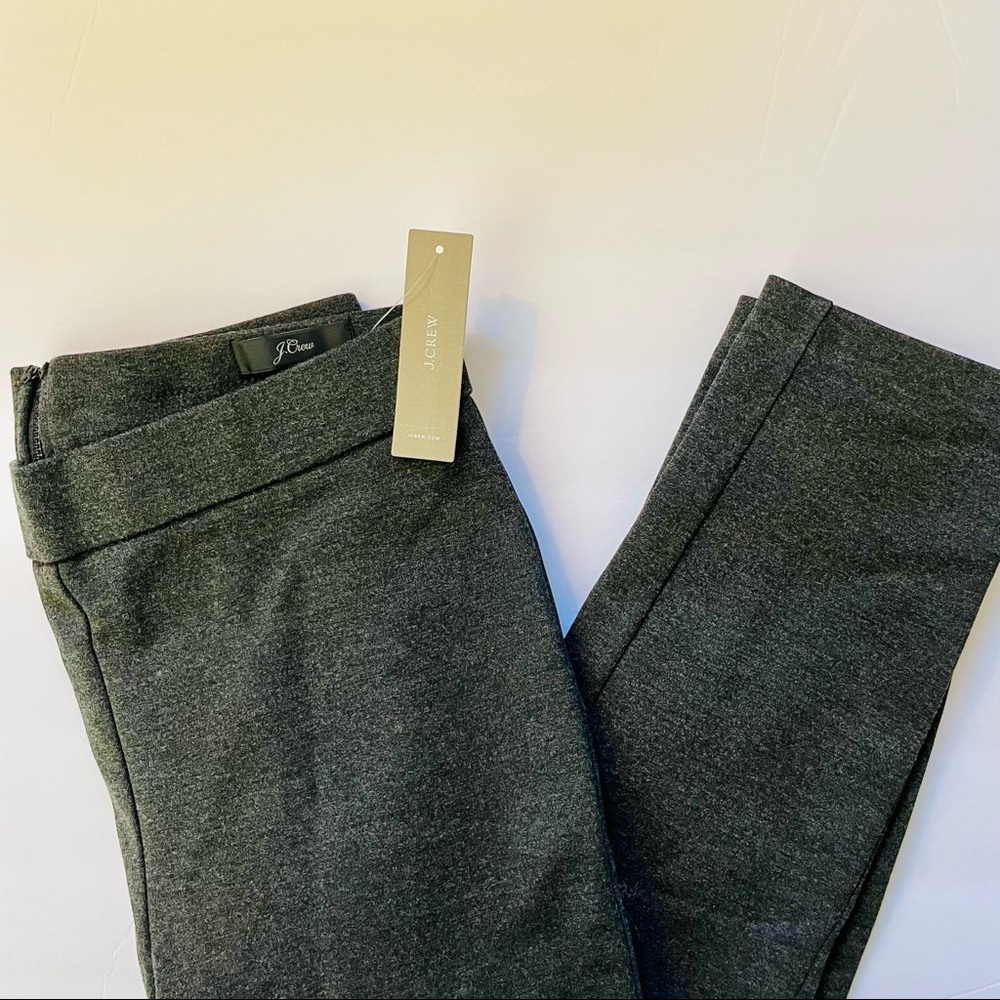 J Crew NWT Size M/P Heather Charcoal Gray Any Day Ponte Pant